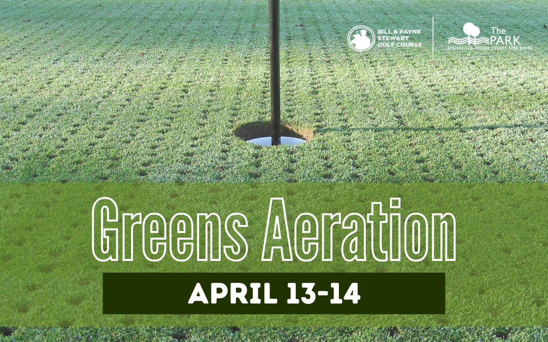 Green Aerification at Bill & Payne Stewart Golf Course.